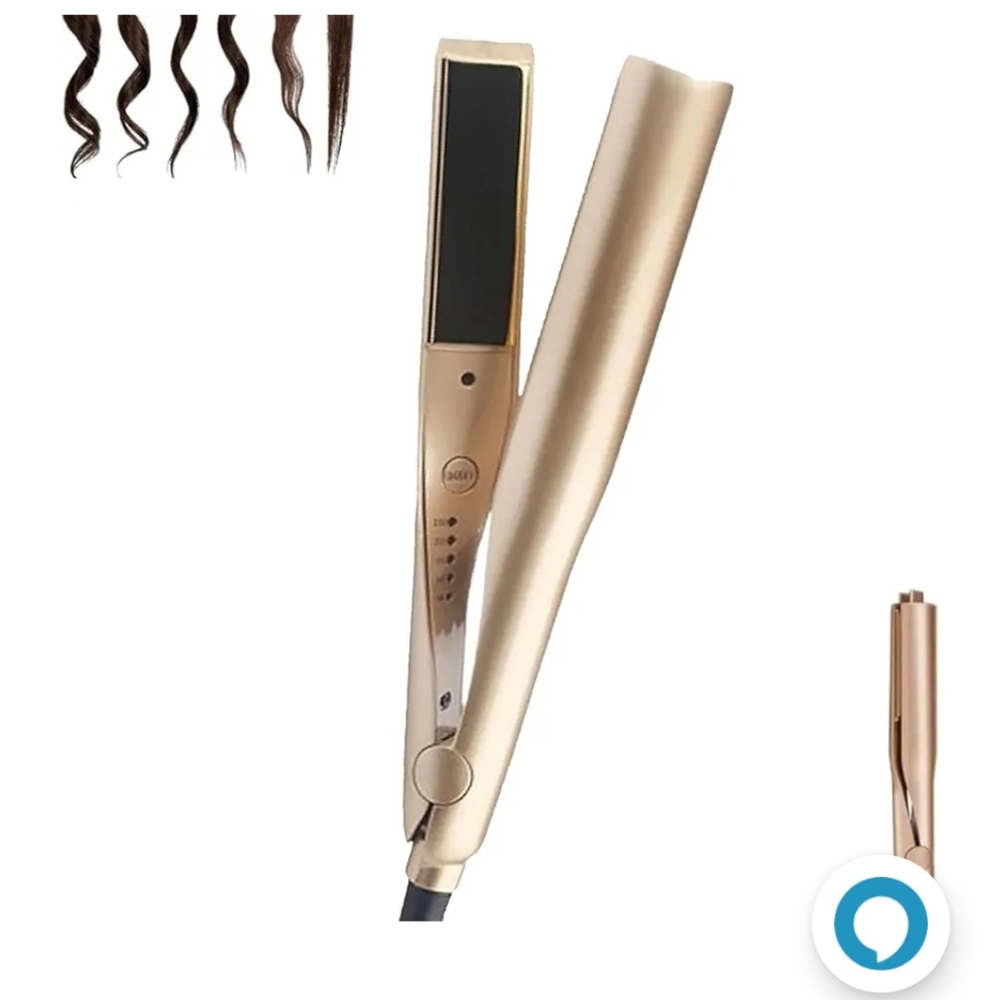 Sleek Gold Hair Styling Tool